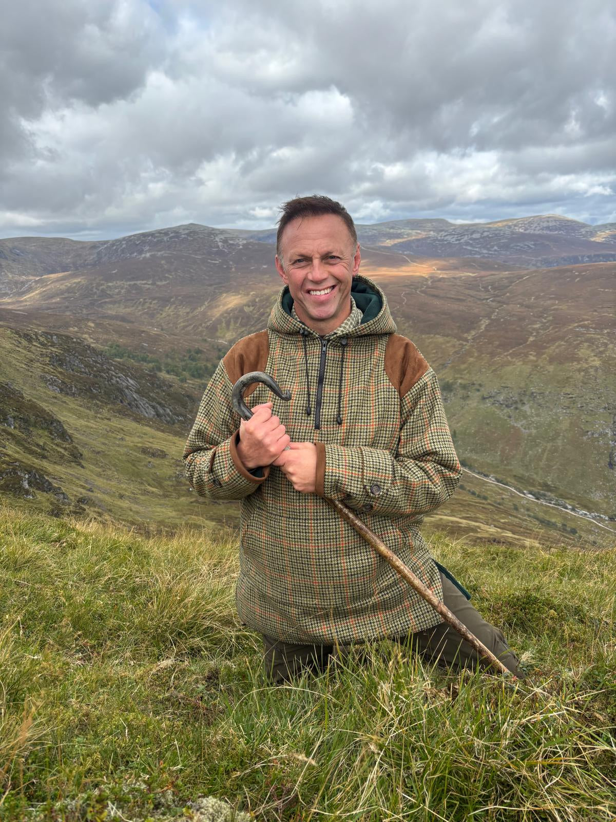 Houndstooth Gamekeeper Tweed Hoodie